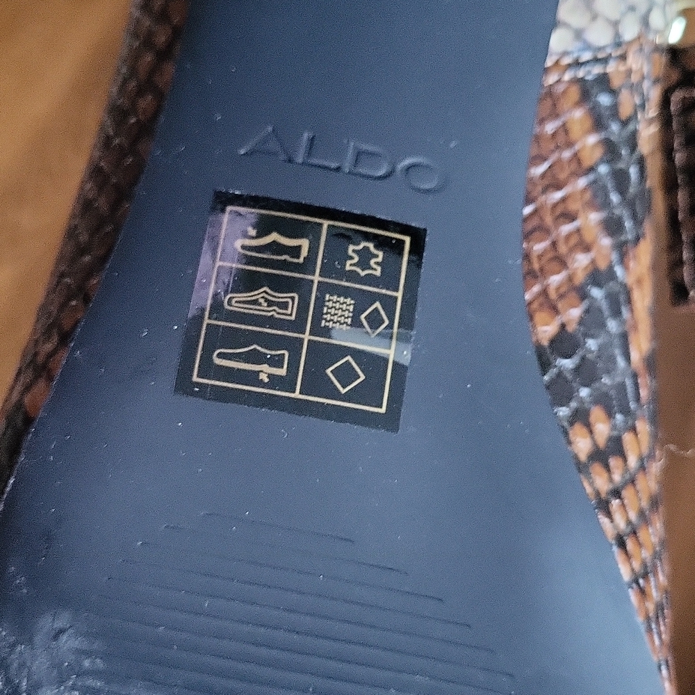 aldo leather snake booties like new - Picture 6 of 6